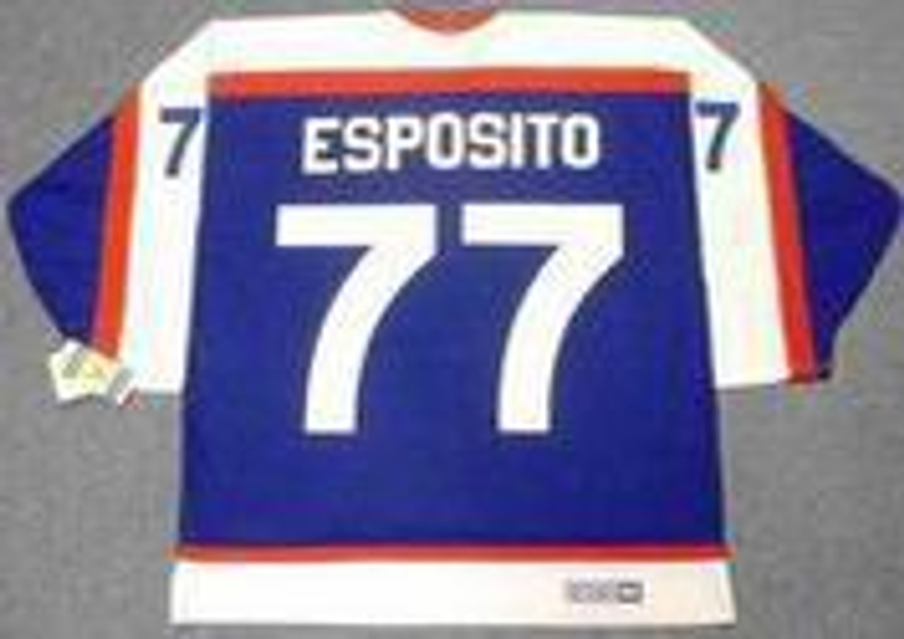 1975-76 Phil Esposito Game Worn New York Rangers Jersey--Photo, Lot #53706