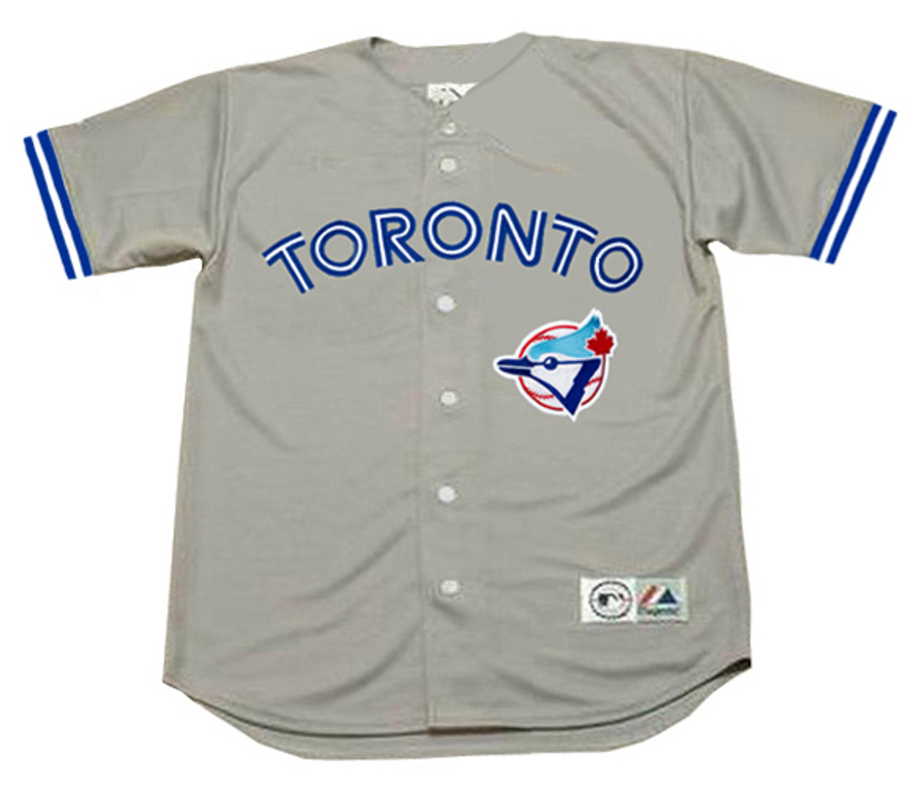 JACK MORRIS Toronto Blue Jays 1992 Away Majestic Throwback Baseball Jersey  - Custom Throwback Jerseys