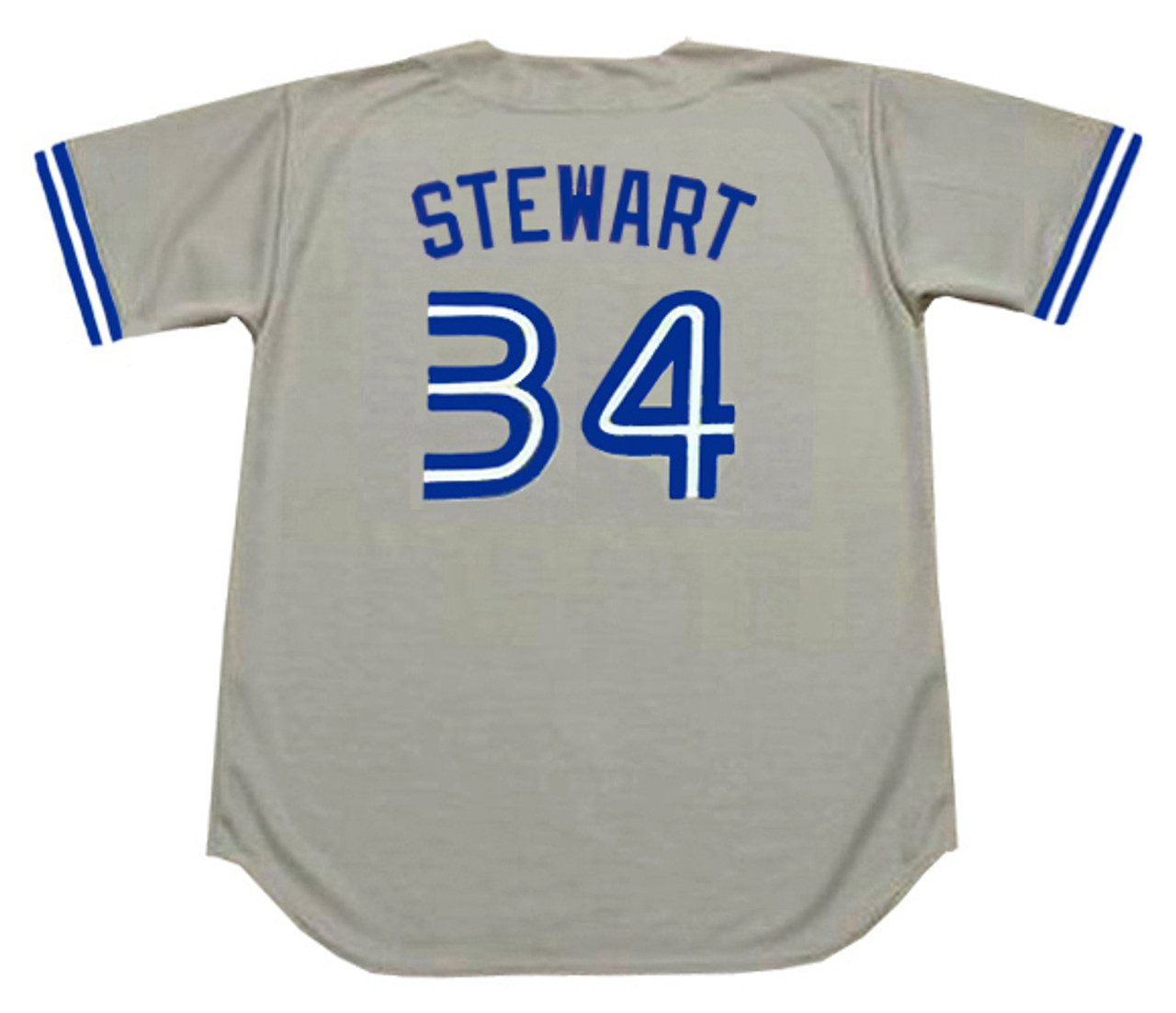 DAVE STEWART Toronto Blue Jays 1993 Away Majestic Throwback Baseball Jersey  - Custom Throwback Jerseys