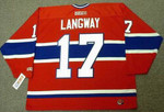 ROD LANGWAY Montreal Canadiens 1979 CCM Throwback Away NHL Hockey Jersey