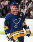 ST. LOUIS BLUES 1980's CCM Vintage Throwback Customized NHL Hockey Jersey - ACTION