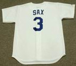 STEVE SAX Los Angeles Dodgers 1988 Majestic Cooperstown Throwback Home Jersey