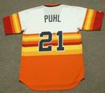 TERRY PUHL Houston Astros 1980 Majestic Cooperstown Throwback Baseball Jersey