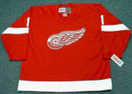 TERRY SAWCHUK Detroit Red Wings 1960's Home CCM Throwback NHL Hockey Jersey - FRONT