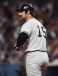 THURMAN MUNSON New York Yankees 1976 Majestic Throwback Away Baseball Jersey