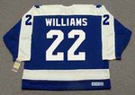 TIGER WILLIAMS Toronto Maple Leafs 1978 Away CCM Throwback Hockey Jersey - BACK