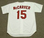 TIM McCARVER St. Louis Cardinals 1967 Majestic Cooperstown Throwback Home Baseball Jersey - Back