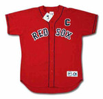 JASON VARITEK Boston Red Sox 2010 Majestic Throwback Alternate Baseball Jersey