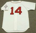 JIM RICE Boston Red Sox 1987 Majestic Throwback Home Baseball Jersey