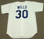 MAURY WILLS Los Angeles Dodgers 1960's Majestic Cooperstown Throwback Home Jersey