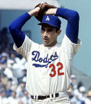 SANDY KOUFAX Los Angeles Dodgers 1965 Home Majestic Baseball Throwback Jersey - ACTION