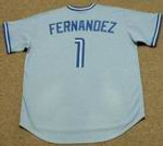 TONY FERNANDEZ Toronto Blue Jays Majestic Cooperstown Throwback Away Baseball Jersey