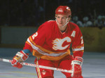 Al MacInnis 1980's Calgary Flames NHL Throwback Away Jersey - ACTION