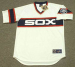 CARLTON FISK Chicago White Sox 1985 Majestic Throwback Baseball Jersey - FRONT