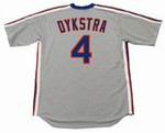 LENNY DYKSTRA New York Mets 1987 Majestic Cooperstown Away Baseball Jersey