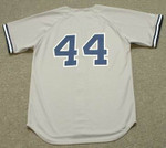 REGGIE JACKSON New York Yankees 1977 Majestic Throwback Away Baseball Jersey