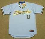 RYAN BRAUN Milwaukee Brewers 1980's Away Majestic Throwback Baseball Jersey - FRONT