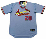 TOMMY HERR St. Louis Cardinals 1982 Away Majestic Throwback Baseball Jersey - FRONT