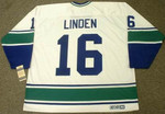 TREVOR LINDEN Vancouver Canucks 1970's CCM Throwback Away Hockey Jersey