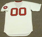 BOSTON RED SOX 1970's Home Majestic Throwback Personalized MLB Jerseys - BACK