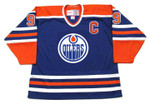 WAYNE GRETZKY Edmonton Oilers 1987 Away CCM NHL Vintage Throwback Jersey - FRONT