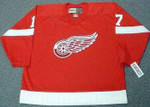 2002 Away CCM Throwback BRETT HULL Red Wings Jersey - FRONT