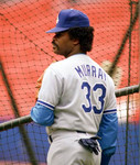EDDIE MURRAY Los Angeles Dodgers 1990 Majestic Throwback Away Baseball Jersey