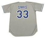 ERIC DAVIS Los Angeles Dodgers 1993 Majestic Throwback Away Baseball Jersey