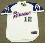 DUSTY BAKER Atlanta Braves 1974 Majestic Cooperstown Throwback Baseball Jersey