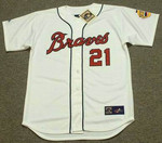 WARREN SPAHN Milwaukee Braves 1960's Majestic Cooperstown Baseball Jersey