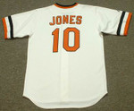 ADAM JONES Baltimore Orioles 1980's Majestic Cooperstown Throwback Baseball Jersey - BACK