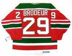 MARTIN BRODEUR New Jersey Devils 1992 "Rookie" Away  CCM NHL Vintage Throwback Jersey - BACK