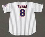 YOGI BERRA New York Mets 1965 Home Majestic Baseball Throwback Jersey - BACK
