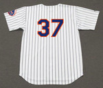 CASEY STENGEL New York Mets 1962 Home Majestic Baseball Throwback Jersey - BACK