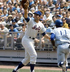 ED KRANEPOOL New York Mets 1969 Home Majestic Baseball Throwback Jersey - ACTION