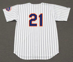 WARREN SPAHN New York Mets 1965 Home Majestic Baseball Throwback Jersey - BACK