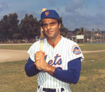 JOE TORRE New York Mets 1975 Home Majestic Baseball Throwback Jersey - ACTION