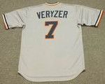 TOM VERYZER Detroit Tigers 1975 Majestic Cooperstown Throwback Away Baseball Jersey