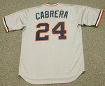 MIGUEL CABRERA Detroit Tigers 1980's Majestic Cooperstown Throwback Jersey