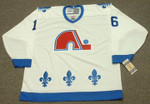 MICHEL GOULET Quebec Nordiques 1988 Home CCM Vintage Throwback Hockey Jersey - FRONT