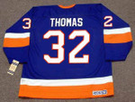 STEVE THOMAS New York Islanders 1993 Away CCM Vintage Throwback NHL Hockey Jersey - BACK