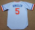 IAN KINSLER Texas Rangers 1980's Majestic Cooperstown Throwback Baseball Jersey