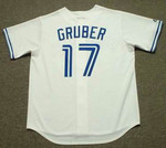 KELLY GRUBER Toronto Blue Jays 1992 Majestic Throwback Home Baseball Jersey - BACK