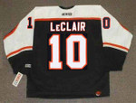 JOHN LeCLAIR Philadelphia Flyers 2002 CCM Throwback NHL Hockey Jersey - BACK