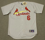 STAN MUSIAL St. Louis Cardinals 1962 Majestic Cooperstown Throwback Away Baseball Jersey - Front