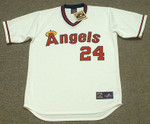 CHILI DAVIS California Angels Majestic Cooperstown Throwback Home Baseball Jersey