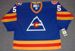 BARRY BECK Colorado Rockies 1978 CCM Vintage Throwback NHL Hockey Jersey - FRONT