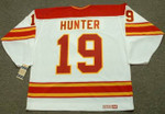 TIM HUNTER Calgary Flames 1980's CCM Vintage Throwback Home NHL Hockey Jersey
