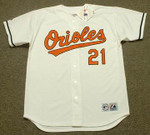 NICK MARKAKIS Baltimore Orioles 2007 Majestic Throwback Home Baseball Jersey