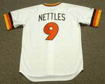 GRAIG NETTLES San Diego Padres 1984 Home Majestic Baseball Throwback Jersey - BACK